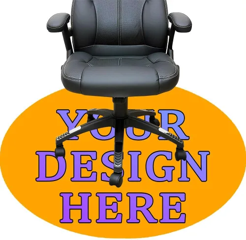 Miniatura 62 de Tapete redondo personalizado para silla de escritorio de oficina, diseño de tu propio logotipo de foto, texto, alfombrillas circulares