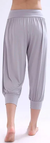 Miniatura 2 de AvaCostume Pantalones capri de harén de yoga suave de algodón modal para yoga