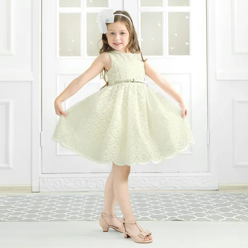 Miniatura 5 de PANDANINJIA Lilly Zapatos de vestir para niñas con tacón y correa en T, puntera abierta, lazo para niños pequeños y grandes, zapatos para niñas
