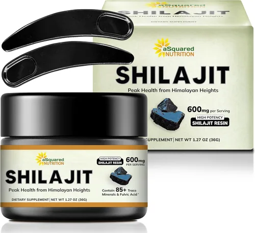Miniatura 2 de Resina Shilajit pura del Himalaya para hombres y mujeres, 600 mg, suplemento de extracto natural con más de 85 minerales traza y ácido fúlvico