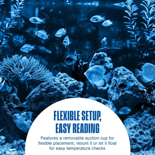Miniatura 3 de PENN-PLAX Termómetro flotante Therma-Temp para acuario, sin mercurio, seguro para peces de agua dulce y salada