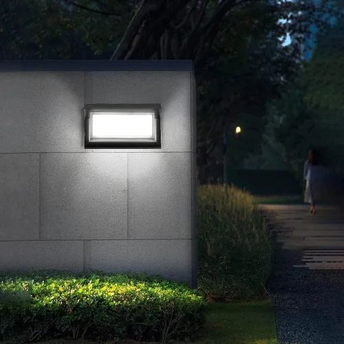 Miniatura 5 de LOVEZOE Luz de porche al aire libre de 18 W – Lámpara LED impermeable IP65 para porche de pared en 1800Lm 6000K blanco frío Lámparas de porche