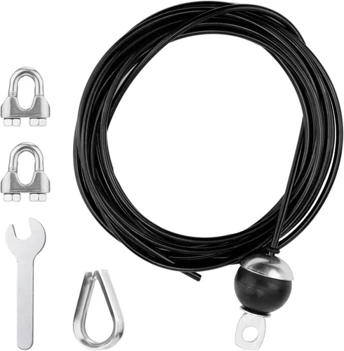NQEUEPN Cable de polea de fitness de 196 pulgadas, cables de repuesto ajustables para gimnasio en casa, sistema de poleas, cuerda de alambre de