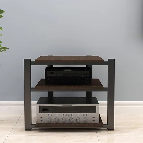 Miniatura 8 de Soporte para medios AV, estantería audiovisual, gabinete estéreo, torre de estante de audio, gabinete de consola de reproductor de discos, estantes
