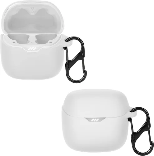 Miniatura 8 de kwmobile Funda compatible con JBL Tune Flex - Funda de silicona para auriculares - Blanco