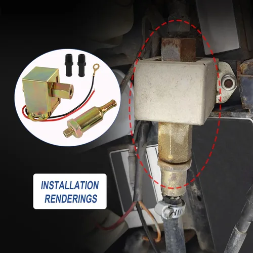 Miniatura 6 de Bomba de combustible eléctrica universal de 12 V EP014 para diésel o gasolina sólido metálico 4-6 PSI EP-014