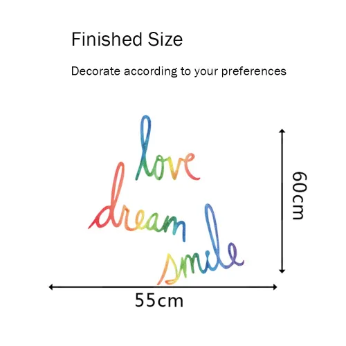 Miniatura 6 de Decoración de citas inspiradoras para sala de estar, dormitorio, aula, sala de juegos, guardería, calcomanías de pared con sonrisa de amor para Amor