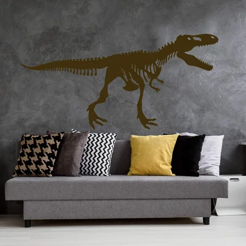 Miniatura 6 de Calcomanía de pared grande de esqueleto Tyrannosaurus Rex - Trex Wall Decal (negro)