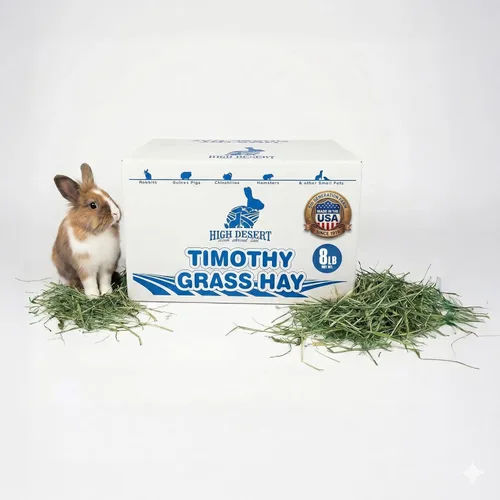 Miniatura 11 de High Desert Heno Timothy de primer corte para conejos, cobayas y mascotas pequeñas, heno de hierba prémium para alimentación diaria y salud