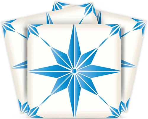 Adhesivos para azulejos Mi Alma, 24 unidades, Talavera, plantillas de pared, calcomanías para despegar y pegar, fácil aplicación, ideal para baño,
