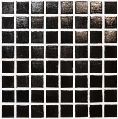 Miniatura 4 de URBN - Mosaico de vidrio iridiscente contemporáneo, casi negro pero gris oscuro, para interiores y exteriores, una caja de 20 hojas