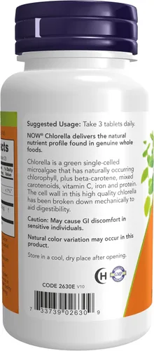 Miniatura 3 de Clorela 0.035 oz, de Now Foods, 2630, 60, 1, 1