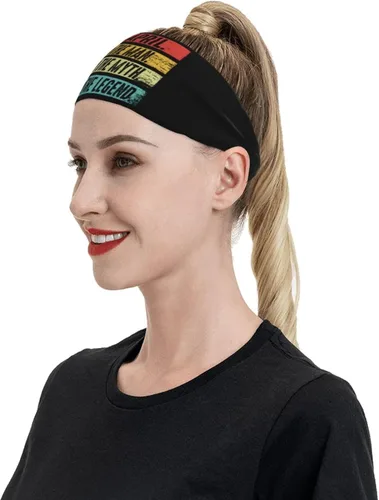 Miniatura 6 de April The Man The Myth The Legend 1975 Headband for Men Women Sports Sweatband for Fitness Exercise Moisture Wicking Running Yoga Hairbands