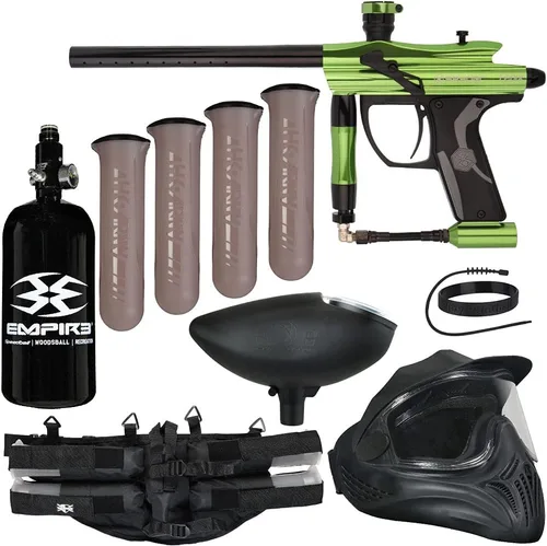 Action Village Kingman Spyder Fenix - Kit de pistola de paintball legendaria Lima brillante