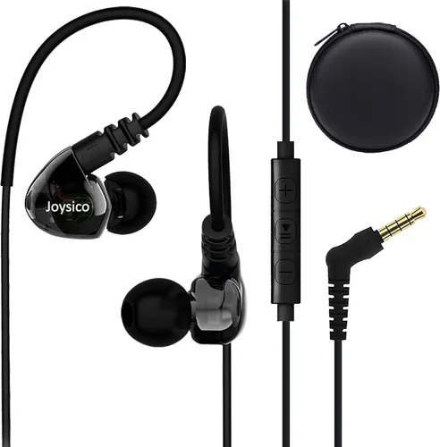 Miniatura 8 de Joysico - Auriculares deportivos con cable sobre la oreja para niños, mujeres, orejas pequeñas, cómodas, con gancho para correr, ejercicio, trotar