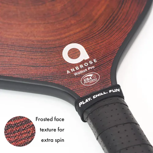 Miniatura 2 de A. Anbrose Pickleball Paddle Forma de paleta extra ancha Aprobado por USAPA Cara de fibra de carbono Núcleo de panal de polipropileno