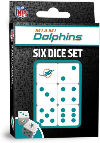 Miniatura 18 de MasterPieces Game Day - NFL Baltimore Ravens - Juego de 6 dados con logotipo del equipo, tamaño estándar D6