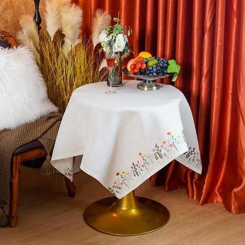 Miniatura 4 de ARTABLE Mantel pequeño de encaje de macramé de otoño y Navidad, para Acción de Gracias, al aire libre, granja, rústico, cocina, fiesta, cumpleaños