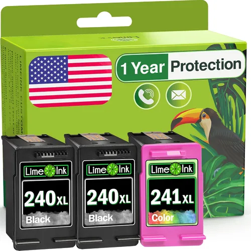 Limeink 3 cartuchos de tinta remanufacturados de repuesto para Canon 240xl 241xl Combo Pack para Cannon 240-241 cartucho de tinta de impresora para