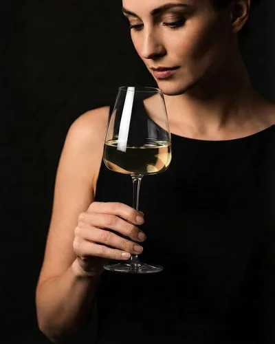 Miniatura 3 de Juego de 4 copas de vino de cristal soplado a mano de 18 oz, copas de cristal sin plomo con diseño único en la base para vino tinto y blanco, 530 ml