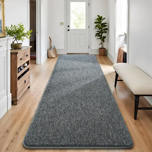 Miniatura 26 de Chicrug Alfombras Modernas de 2x8 Pies para Dormitorio y Sala de Estar, Alfombra de Pasillo de Espuma Viscoelástica de Pelo Bajo para Entrada