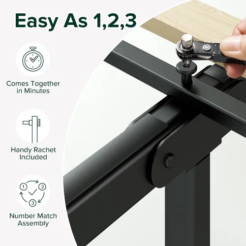 Miniatura 4 de Zinus Joseph - Marco de cama de plataforma de 10 pulgadas, soporte de listones de madera, no necesita somier, embalaje ecológico WonderBox(TM)