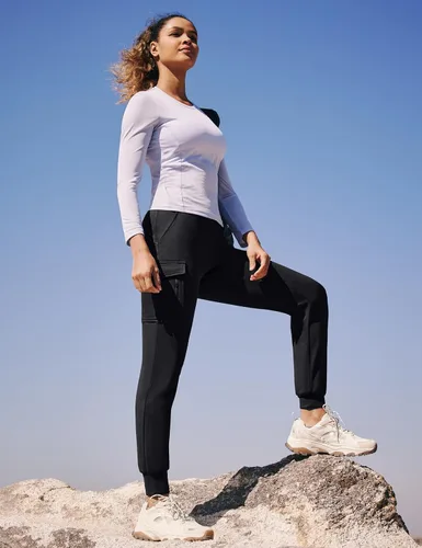 Miniatura 5 de Ewedoos Pantalones deportivos para mujer con bolsillos para mujer, pantalones de yoga suaves y transpirables para mujer