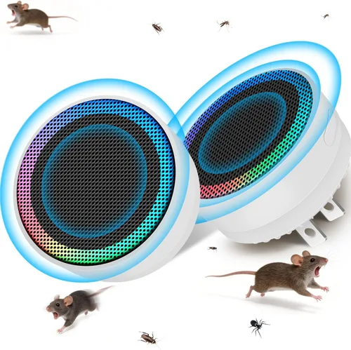 Miniatura 9 de Repelente ultrasónico de control de plagas actualizado 2026, trampas para ratones, enchufe interior, dispositivos electrónicos repelentes de ratones