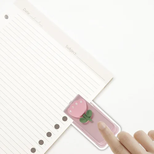 Miniatura 8 de NUOBESTY Perforadora de un solo agujero para manualidades, uso de oficina, perforadora de hojas sueltas de plástico compacto, diseño fácil de usar