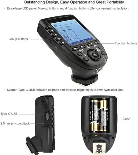 Miniatura 2 de Godox Disparador de flash inalámbrico Xpro-C TTL para Canon