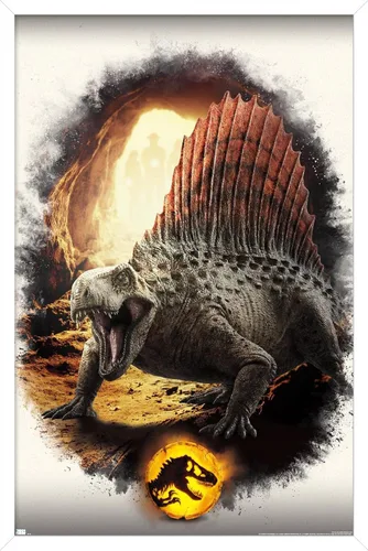Miniatura 13 de Trends International Jurassic World: Dominion - Póster de pared focal Dimetrodon, 22.375 x 34 pulgadas, versión enmarcada en negro Versión con marco