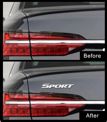 Miniatura 3 de Paquete de 2 Calcomanías Deportivas para Coche, Emblema Adhesivo de Metal 3D Sport para Guardabarros Lateral de Coche Camión Maletero Trasero