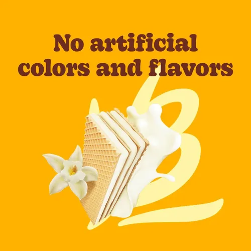 Miniatura 3 de Bauducco Vanilla Wafers - Galletas crujientes de oblea con 3 deliciosas capas de crema con sabor a vainilla, delicioso aperitivo dulce o postre, 9.0