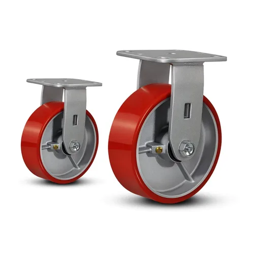 Miniatura 37 de Ruedas industriales de 4 x 2 pulgadas, ruedas resistentes, ruedas de poliuretano, capacidad de hasta 3200 libras. Uso para camión de plataforma