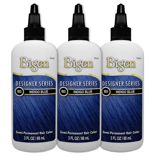 IB3 Indigo Blue Bigen Designer Series - Coloración de cabello semipermanente (paquete de 3)