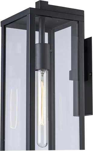 Miniatura 5 de Trans Globe Importaciones 40751 BK - Farol de pared transitorio de una luz de la colección Oxford, acabado negro