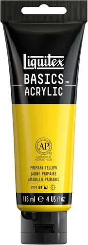 Miniatura 40 de Liquitex BASICS Pintura Acrílica, Botella de 400ml (13.5 oz), Blanco Titanio Titanio Blanco