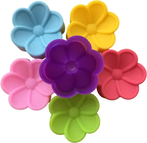 Miniatura 22 de 36 PCS Moldes para Hornear en Forma de Flor de Silicona Grado Alimenticio Antiadherente Mini Bandejas para Cupcakes, Pudines, Chocolates