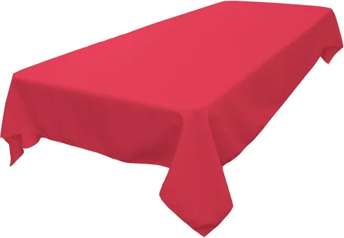 Miniatura 177 de LA Linen Mantel rectangular lavable de popelín de poliéster, resistente a las manchas y a las arrugas, cubierta de mesa 60x84, mantel de tela