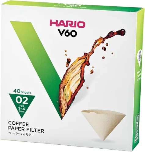Miniatura 5 de Hario V60 - Filtro de café de papel, tamaño 01, blanco, caja de 40 unidades (paquete de 3)