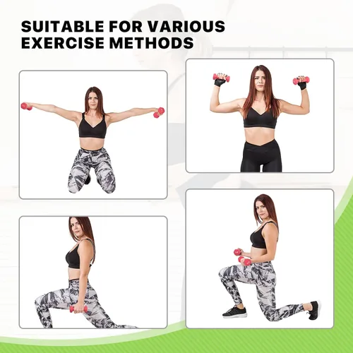 Miniatura 7 de Neoprene Coated Dumbbell Hand Weights Set – 1LB, 2LB, 3LB, 5LB Pairs for Strength Training and Home Workouts, Hex Shape for Stability and Non-Slip