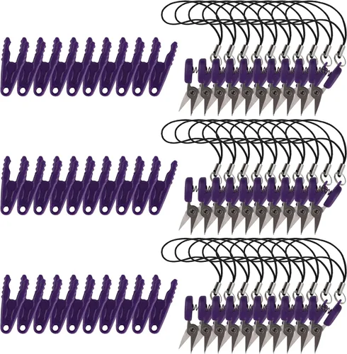 Miniatura 22 de JubileeYarn Itty Bitty Snippy - Tijeras de llavero portátiles compatibles con la TSA, color blanco, 1 par