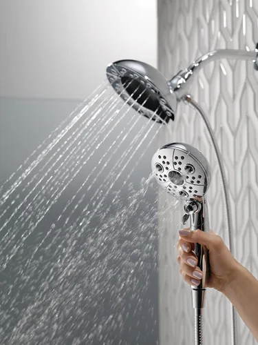 Miniatura 2 de Delta FAUCET 58480-PR25-PK Conjunto universal de componentes de ducha, Lumicoat Chrome, flujo de agua de 2.5 GPM
