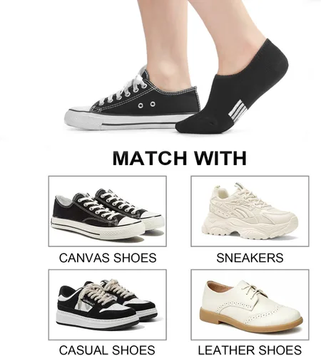 Miniatura 6 de Calcetines invisibles para mujer, acolchados, de corte bajo, atléticos, ocultos, para tenis, tobillos, calcetines invisibles para correr, 46 pares