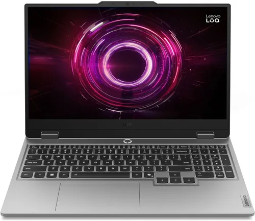 Lenovo LOQ 15.6" IPS FHD 144Hz AMD Ryzen 7 250 NVIDIA GeForce RTX 5060 AI Laptop para juegos 16GB RAM 512GB Luna Grey