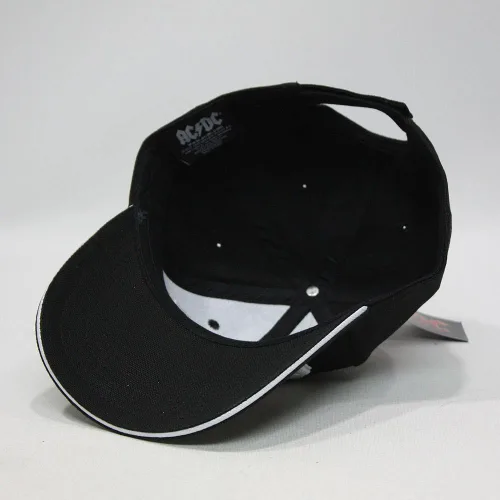 Miniatura 5 de ACDC Gorra de béisbol Red on White Hard Rock Band (blanco), Blanco