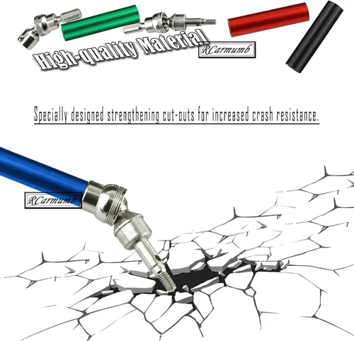 Miniatura 4 de CVD - Actualizaciones del eje de transmisión para 1/10 Senton Granite 3s Blx & Mega550, Vortek 3s Blx, Big Rock v2, 4 piezas delanteras y traseras