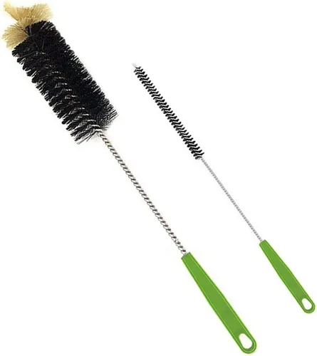 Miniatura 11 de Cepillo largo para botellas, cepillos limpiadores flexibles de 17 pulgadas para limpiar botellas de cerveza para el cuello, vino, biberones, Blanco