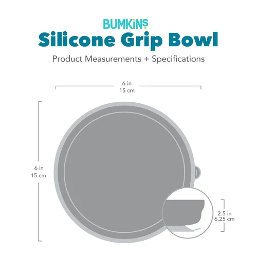 Miniatura 8 de Bumkins Cuenco para bebé, succión de silicona, para bebés, niños pequeños y niños, destete LED para bebés, esenciales para alimentación, silicona