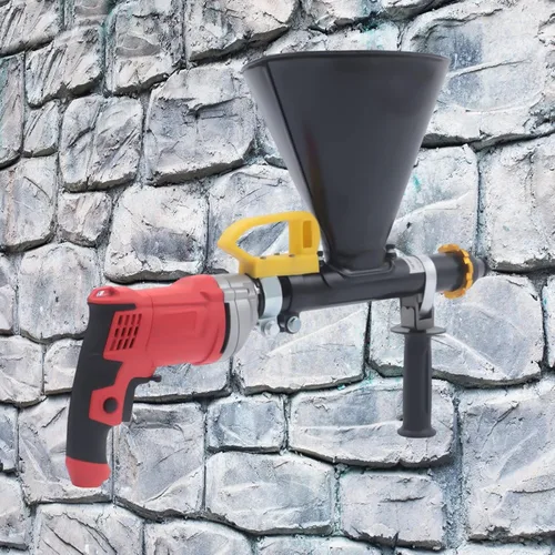 Miniatura 4 de YIYIBYUS Pistola de lechada de mortero Aplicador pulverizador eléctrico semiautomático 750W, pistola de lechada de mortero pulverizador herramienta